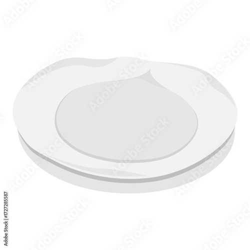 3D Isometric Flat Vector Set of Plastic Waste, Environmental Pollution. Item 13