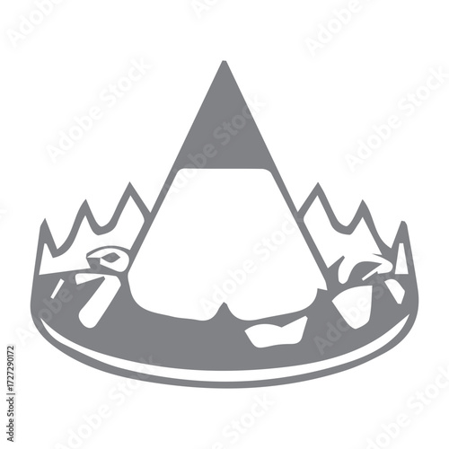 Geometric Mountain Peaks