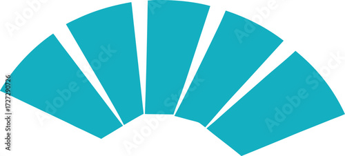 Fanned out visiting cards mockup vector graphic scalable eps icon for business design