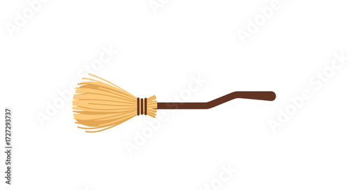 witch's broom isolated background