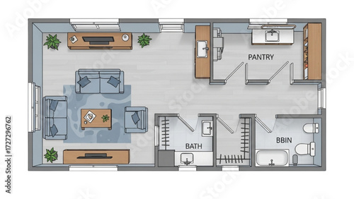 AutoCAD House Plan Vector Illustration – New Home Floor Plans for Interior and Exterior Construction AI EPS PNG JPEG
