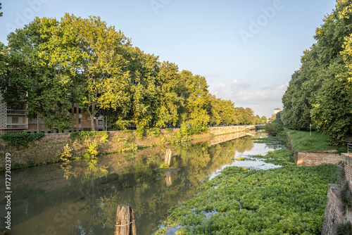 Piovego canal from Portello bridge, Padova, Italy