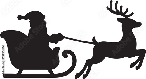 Festive Christmas Holiday Silhouette Vector Collection