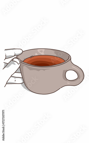 Brown Tea in a Brown cup