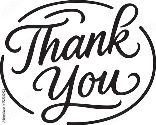 Thank You Gratitude Silhouette Vector image