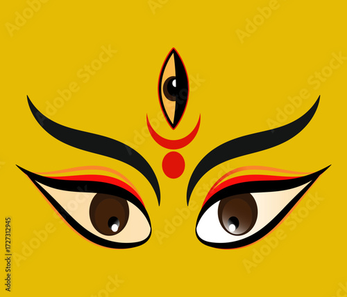Durga Maa Divine Eyes, Spirituality, and Hindu Goddess
