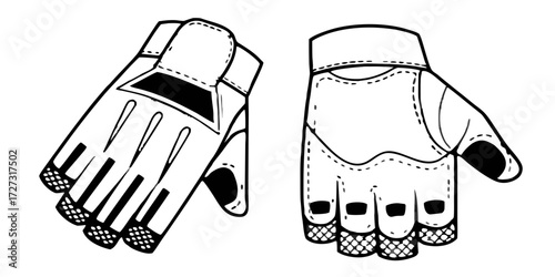 Illustration of gloves handwear protective gear hand protection fingerless gloves safety gloves work gloves apparel