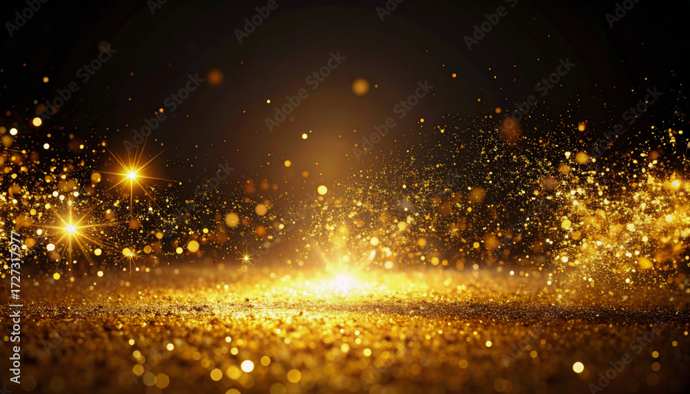 Obraz premium 金粉が舞うシンプル空間