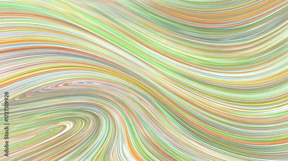 Fototapeta premium Dynamic abstract swirl patterns art studio digital artwork creative environment close-up perspective visual expression