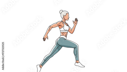 Yoga and Pilates Woman Vector Illustration – Tight Sportswear Pose Collection AI EPS PNG JPEG

