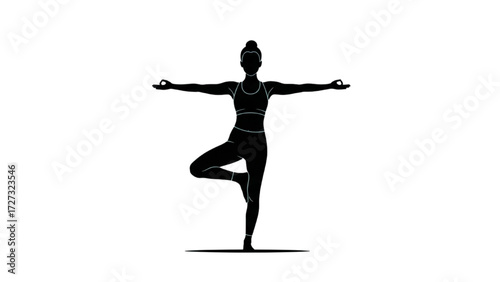 Yoga and Pilates Woman Vector Illustration – Tight Sportswear Pose Collection AI EPS PNG JPEG
