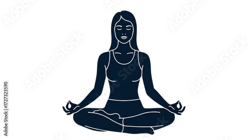 Yoga and Pilates Woman Vector Illustration – Tight Sportswear Pose Collection AI EPS PNG JPEG
