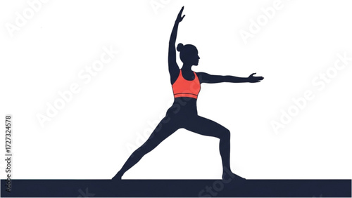 Yoga and Pilates Woman Vector Illustration – Tight Sportswear Pose Collection AI EPS PNG JPEG
