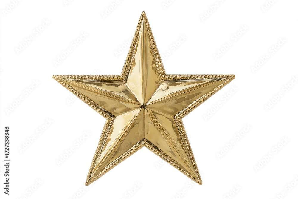 Fototapeta premium Gold star ornament (1)