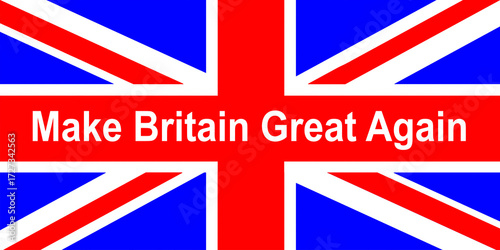 Flag of the United Kingdom make Britain great again