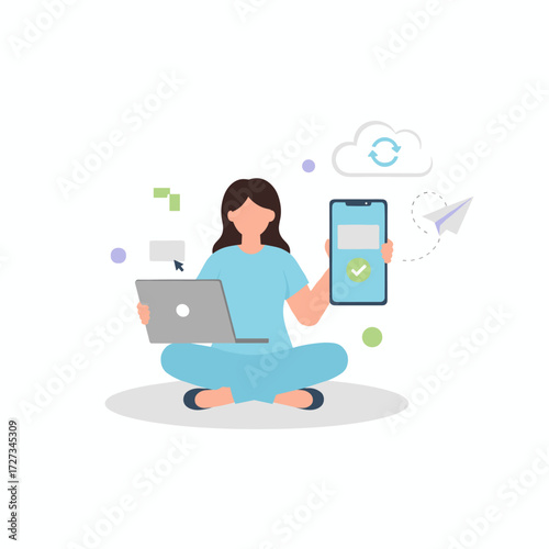 Concept illustration of auto responders that automate email replies