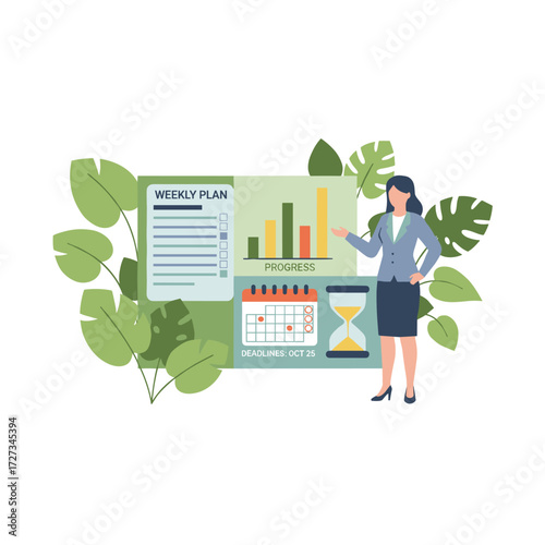 The project coordinator assigns tasks and manages timelines