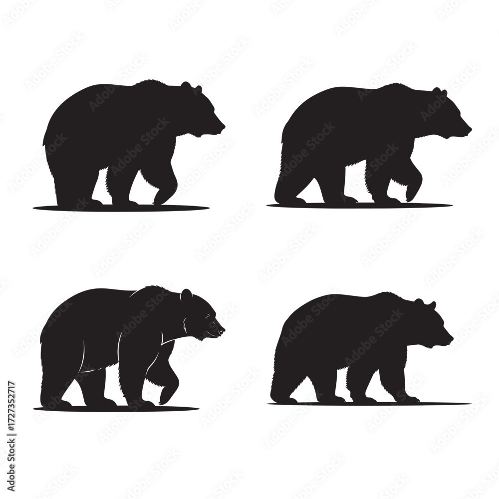 Fototapeta premium BEAR SILHOUTTE