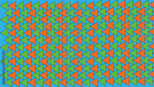 Seamless Transition Gradient Triangle Shape Textured Background