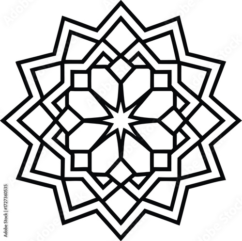 Geometric islamic pattern seamless vector mosaic design traditional arabesque ornament for ramadan kareem decoration
