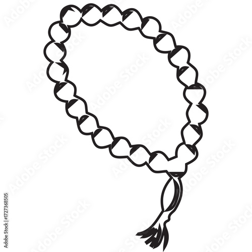 Prayer Beads Tasbih Illustration
