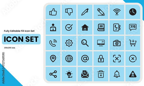 Web Icon Set, Website Set Icon Vector