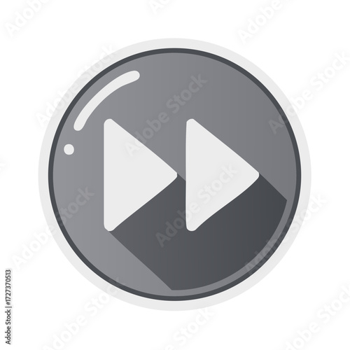 Free Download Fast Forward Button Icon with Shadow - GFXLoad