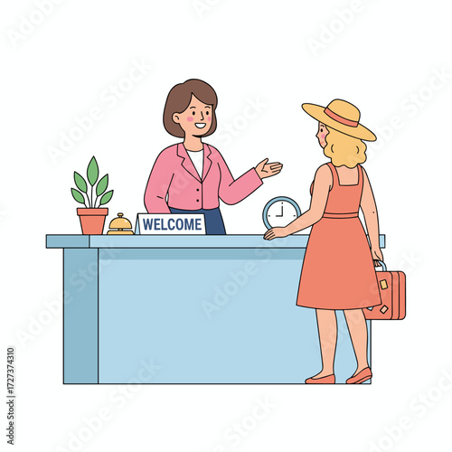 Hotel concierge offers local recommendations for attractions and activities
