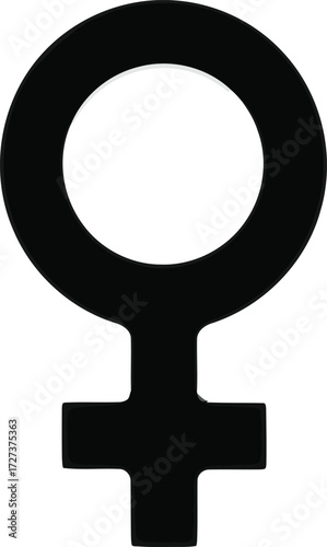 Female symbol silhouette vector icon vector