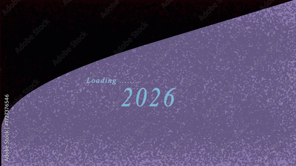 Futuristic loading screen with year 2026 and textured background future ...