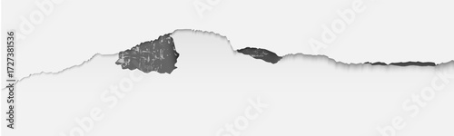 Wall crack, vector illustration of paint wall crack effect