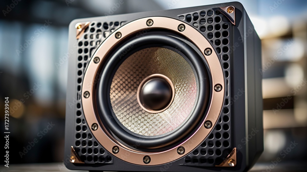custom made wallpaper toronto digitalA photo of a speaker with a metal grill