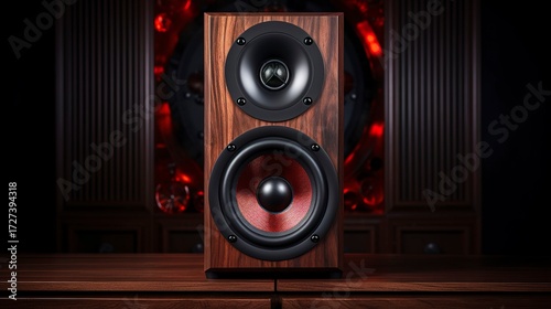 Wallpaper Mural A photo of a speaker with bass enhancement Torontodigital.ca