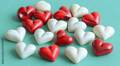 heart shaped candies