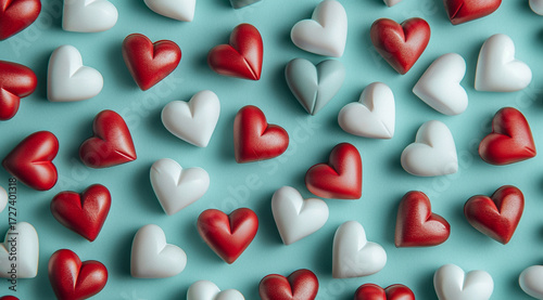 red heart background