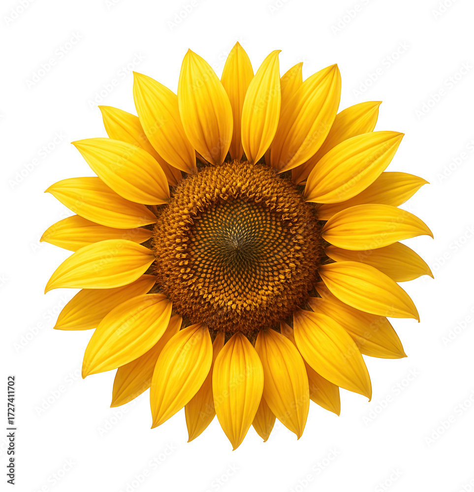 Fototapeta premium Vibrant artistic sunflower.
