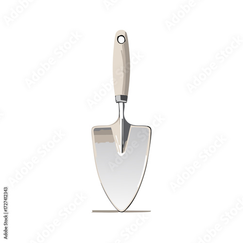 Illustration of a Gardening Trowel with a Handle Hole for Weeding or Planting