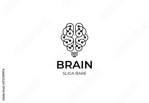 Idea Tech Brain Logo Design