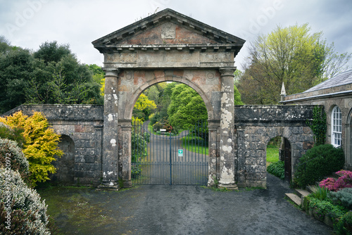 Entrance Gate of Mussenden Temple and Downhill Demesne in Autumn