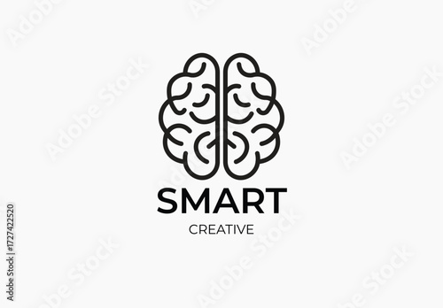 Smart Idea Tech Brain Logo Design