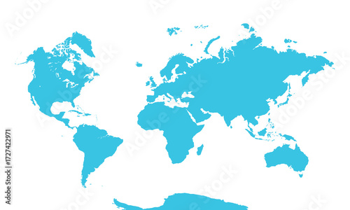 World Map, sign silhouette. World Map Globe. Vector Illustration isolated on transparent background.