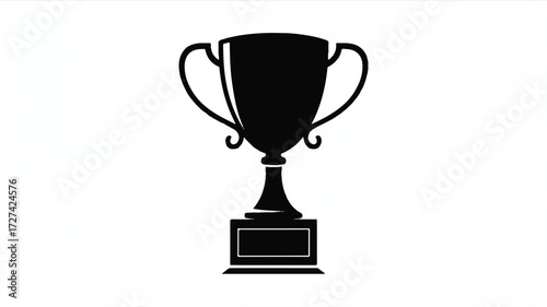 A black and white silhouette illustration of a trophy cup on a white background.  (1)_trace