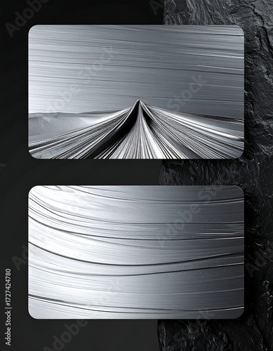 Abstract grayscale layered textures