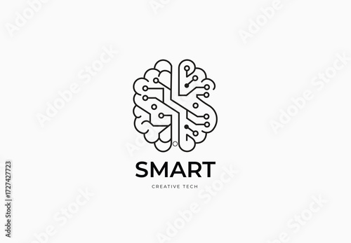 Smart Brain Logo Design