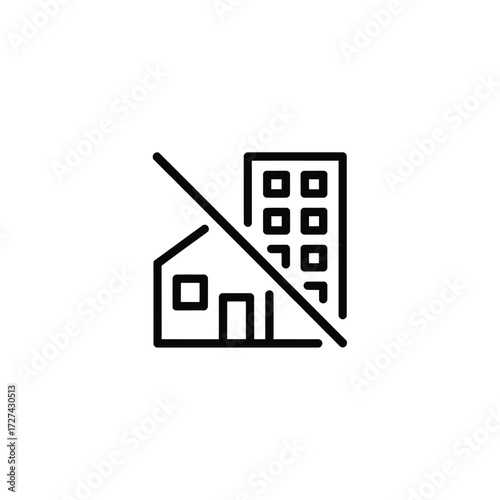 Icon representing no housing or buildings allowed
