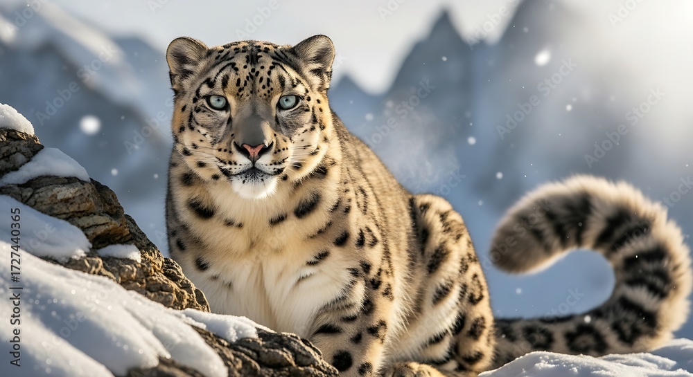 Fototapeta premium Snow Leopard Portrait. (4)