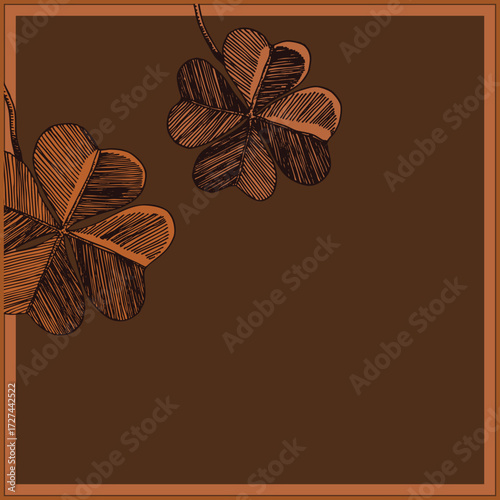 Print for kerchief, bandana, scarf, handkerchief, shawl, neck scarf. Squared pattern with ornament for fabric, textile, silk products. Paisley vector with abstract flowers. Floral folk tracery.