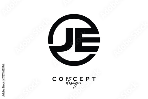 JE Creative Circle Monogram Logo Design – Modern Branding Concept Free Download JE Creative Circle Monogram Logo Design – Modern Branding Concept - GFXLoad