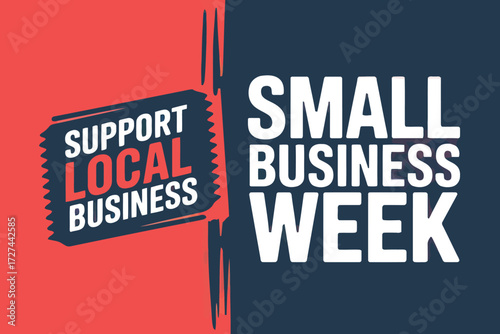 Support Local Small Business Week Promotional Banner Graphic