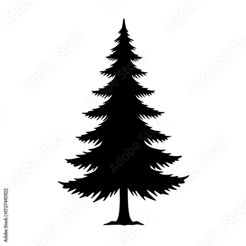 pine, tree, silhouette, vector, clipart, evergreen, nature, forest, conifer, graphic, fir, spruce, cedar, woodland, design, icon, shape, outline, foliage, trunk, leaves, landscape, scenery, winter, na
